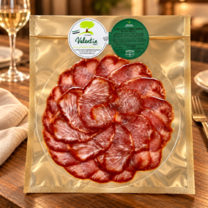 Plato loncheado de Lomo Cebo de Campo ibérico 50% raza ibérica (sobre de 125 gr. aprox.) - Imagen 1