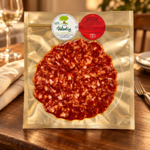 Plato loncheado de Chorizo Cular Ibérico Extra (sobre de 125 gr. aprox.)