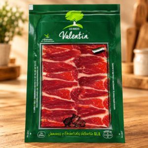 Sobre loncheado de Jamón Cebo de Campo Ibérico 50% raza ibérica (sobre de 100 gr.)