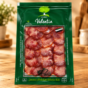 Sobre loncheado de Lomo Cebo de Campo ibérico 50% raza ibérica (sobre de 100 gr. aprox.)